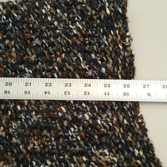 MAURICES NATURE COLORED, CHUNKY, SOFT, OPEN FRONT, CARDIGAN W/GOLD THREADS - Picture 6 of 7